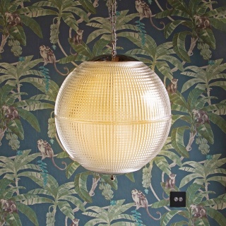 Hollen Globe Classic Nickel Glass Pendant Light - The Schoolhouse Collection